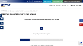 Nestl Libera Experimente Grtis Nutren Senior Em Duas Opes